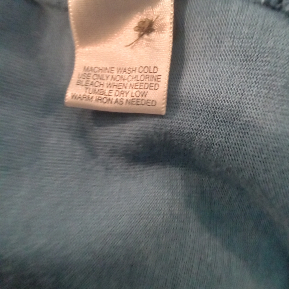 St. John's Bay Men's Big & Tall Size 4XL Blue Henley Shirt - Picture 7 of 9